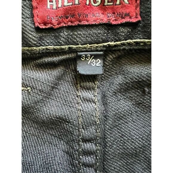 Hilfiger Dark Wash Red Label Premium Vintage Denim Button Fly Jeans 33 x 31 - Picture 4 of 10